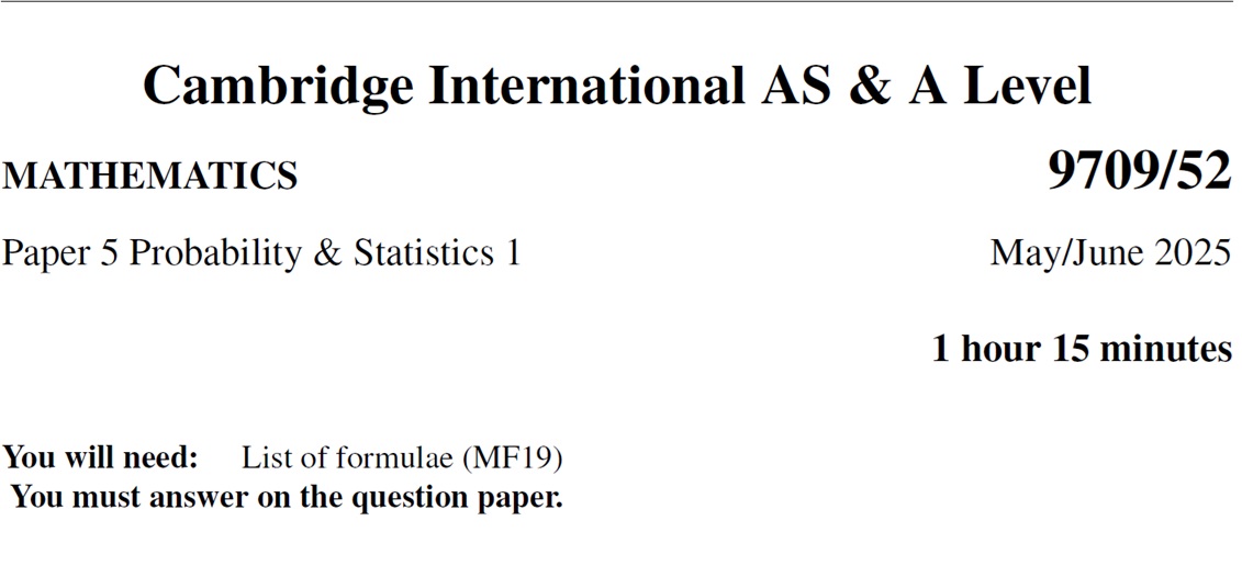 Predicted Paper Pure 52 2025